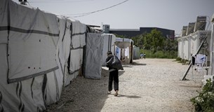 Διαμαρτυρία στη δομή φιλοξενίας προσφύγων Ριτσώνας για τις συνθήκες διαβίωσης