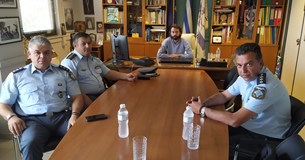 Η ασφάλεια των πολιτών στο επίκεντρο της συνάντηση του Δημάρχου Λεβαδέων με τον νέο Αστυνομικό Διευθυντή Βοιωτίας