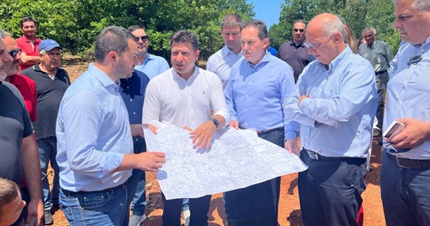 Αυτοψία στην περιοχή κατασκευής του υδρευτικού φράγματος Δομοκού