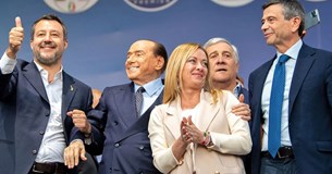 Εκλογές στην Ιταλία: Νίκη με 44,1% για τον συνασπισμό Μελόνι - Σαλβίνι - Μπερλουσκόνι