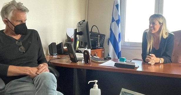 Επίσκεψη του Σπ. Πνευματικού στο Γ.Ν. Κύμης