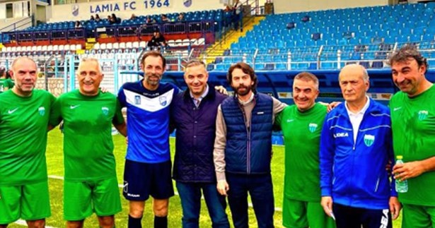 Ο Θέμης Χειμάρας στον Ποδοσφαιρικό Αγώνα Παλαιμάχων «ΒΕΤΕΡΑΝΟΙ Α.Σ. ΛΑΜΙΑ-ΛΕΒΑΔΕΙΑΚΟΣ» 