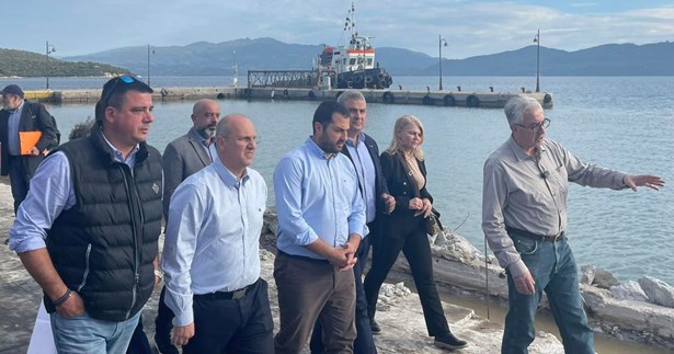 Επίσκεψη του Γιάννη Οικονόμου και του Φάνη Σπανό στα αλιευτικά καταφύγια Γλύφας και Αχλαδιού