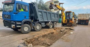 Προχωρούν οι εργασίες αποκατάστασης του οδοστρώματος στην οδό Αγίου Νικολάου στον Αγιο Κωνσταντίνο