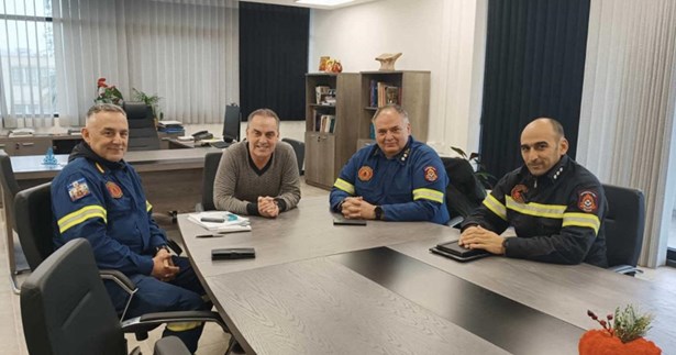 Συνάντηση του Δήμαρχου Λεβαδέων με την ηγεσία της Π.Υ. Στερεάς Ελλάδας