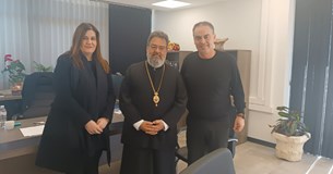 Επίσκεψη του Μητροπολίτη Ικονίου στον Δήμαρχο Λεβαδέων