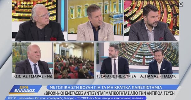 Γ. Σαρακιώτης: «Ο νόμος της Ν.Δ. είναι ξεκάθαρα αντισυνταγματικός.»