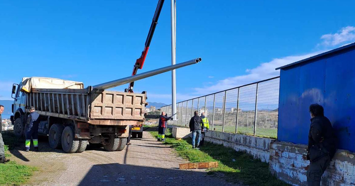 Νέο ηλεκτροφωτισμό απέκτησε το γήπεδο ποδοσφαίρου Τσαλίκη - Παπίλα