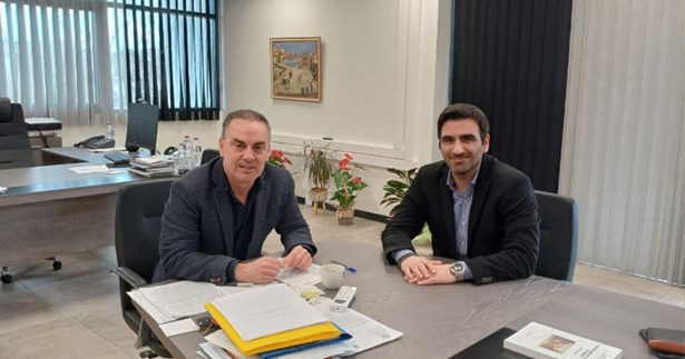 Συνάντηση του Δημάρχου Λεβαδέων Δημήτρη Καραμάνη με τον Διοικητή του Νοσοκομείου Λιβαδειάς