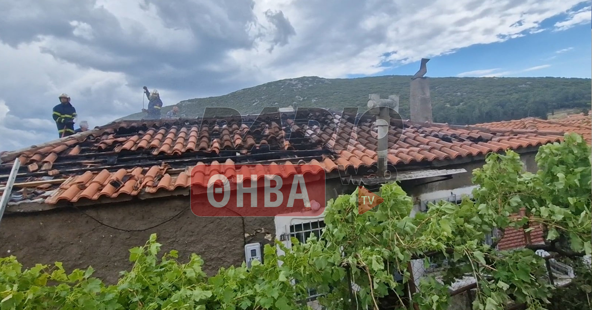 Στις φλόγες τυλίχτηκε κατοικία στο Δίστομο (Βίντεο)