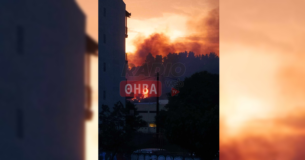Φωτιά στο κέντρο της Λιβαδειάς κοντά στο Νοσοκομείο