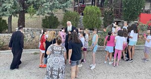 Επίσκεψη Σεβασμιωτάτου στην Κατασκήνωση και στην Ιερά Μονή Αγίου Νικολάου Υψηλάντη