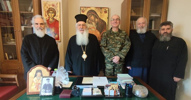 Τον Μητροπολίτη Γεώργιο συνάντησε ο νέος Διοικητής του ΚΕΠΒ Θήβας