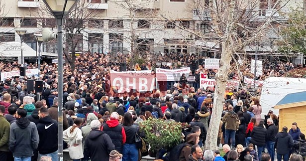 Τεράστια συγκέντρωση διαμαρτυρίας για τα Τέμπη στη Λιβαδειά (ΒΙΝΤΕΟ-ΦΩΤΟ)