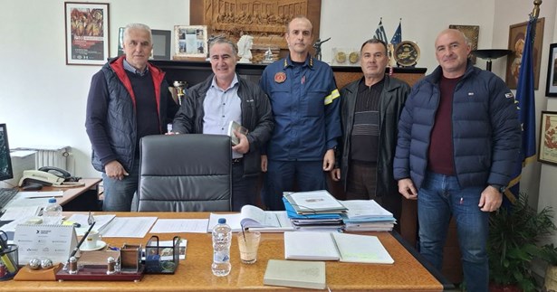 Συνάντηση του Δημάρχου Αλιάρτου-Θεσπιέων με τον Διοικητή της Π.Υ. Βοιωτίας