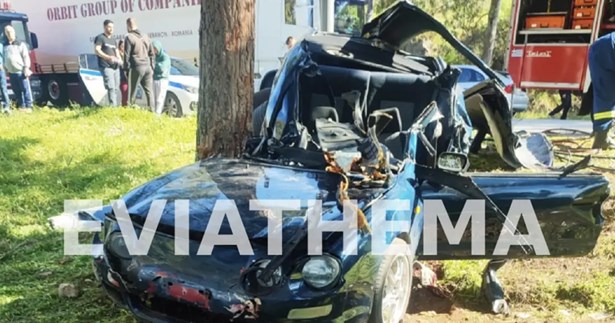 Χαλκίδα: Νεκροί δύο 20χρονοι μετά από τροχαίο - Aμορφη μάζα σιδερικών το ΙΧ