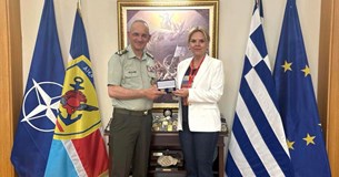 Συνάντηση της Δημάρχου Χαλκιδέων με τον Αρχηγό ΓΕΕΘΑ