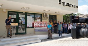 Συγκέντρωση διαμαρτυρίας στην Αλίαρτο κατά των ανεμογεννητριών και των μπαταριών (ΦΩΤΟ-ΒΙΝΤΕΟ)