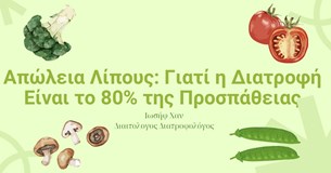 Ιωσήφ Χαν: Απώλεια Λίπους: Γιατί η Διατροφή Είναι το 80% της Προσπάθειας