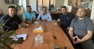 Επίσκεψη του Α.Ο. Θήβα στον Δήμαρχο Θηβαίων