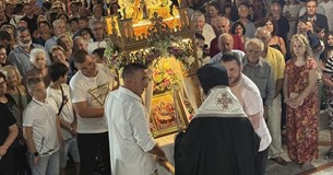 Με λαμπρότητα εορτάστηκε η Κοίμηση της Θεοτόκου υπό τον Μητροπολίτη Γεώργιο