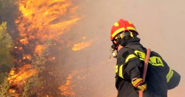 Πυρκαγιά στο Κυπαρίσσι Ευβοίας - Ισχυρή πυροσβεστική δύναμη στο σημείο