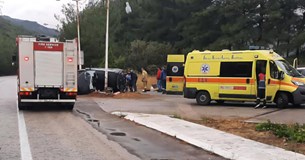 Τροχαίο ατύχημα στην Ε.Ο. Λιβαδειάς-Αράχωβας - Στο νοσοκομείο ένας 36χρονος