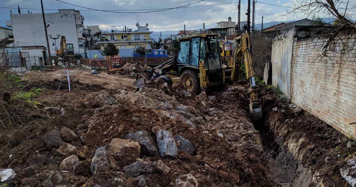 Ταχύτατα προχωρά το έργο κατασκευής αποχετευτικού δικτύου στα Οινόφυτα