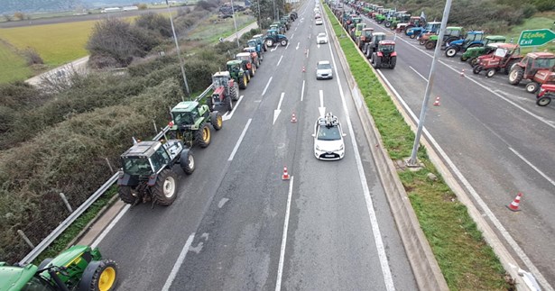 Αυξημένη η κίνηση στην Εθνική στη Βοιωτία