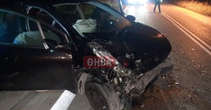 Πλαγιομετωπική σύγκρουση με ένα τραυματία στην Ε.Ο. Θηβών-Λιβαδειάς