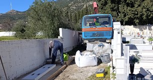 Σεραφείμ Δέδες: «Ολοκληρώθηκαν τα οστεοφυλάκια στο κοιμητήριο μας»