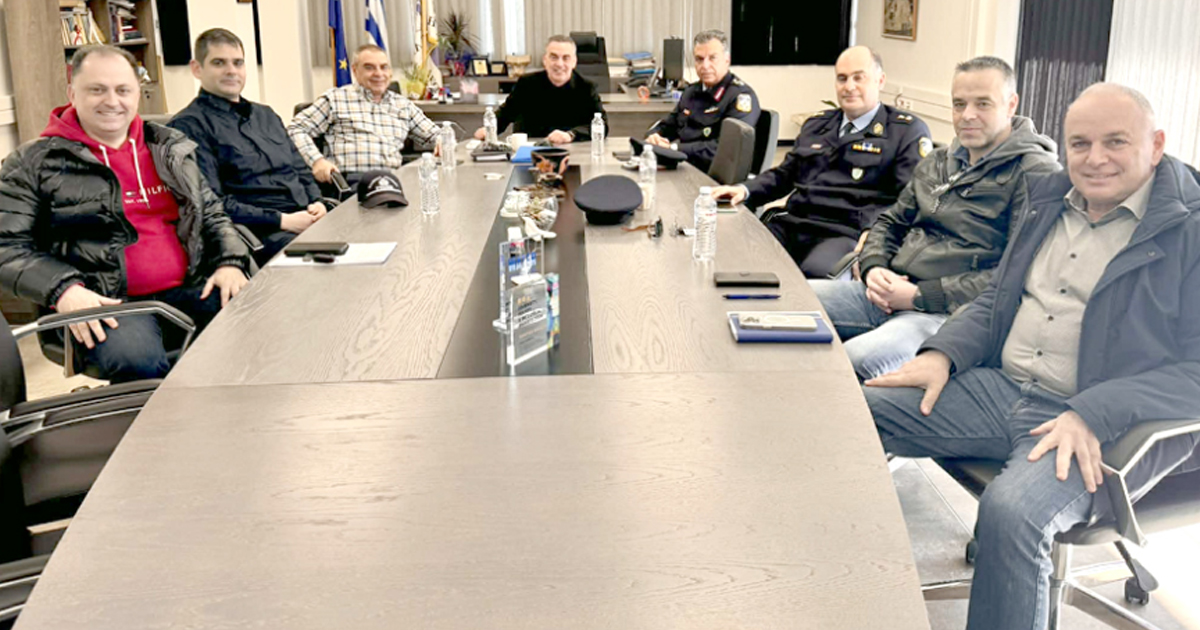 Επίσκεψη του νέου Διευθυντή Αστυνομίας Βοιωτίας στον Δήμαρχο Λεβαδέων