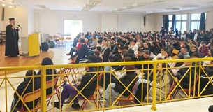 Ομιλία του Μητροπολίτη Χρυσοστόμου στο ΓΕΛ Βασιλικού με θέμα: «Ο άνθρωπος ως εικόνα του Θεού και ως πολίτης του κόσμου»