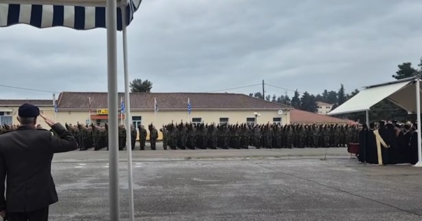 Ορκωμοσία της Α` ΕΣΣΟ 2026 στο Κέντρο Εκπαίδευσης Νεοσυλλέκτων Θήβας (ΚΕΠΒ)