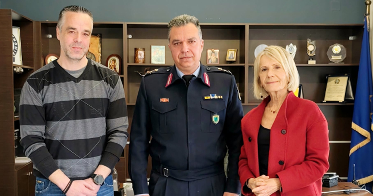 Επίσκεψη της Γιώτας Πούλου στην Αστυνομική Διεύθυνση Βοιωτίας