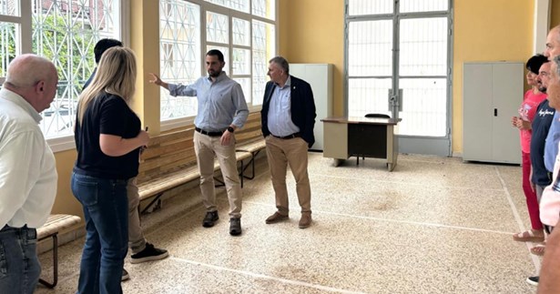 Ολοκληρώθηκε το έργο στην Πλατάνα και προχωρούν οι αποκαταστάσεις Ειρηνοδικείου, Μυλωνοπούλειου και Δημοτικού Σχολείου Κύμης