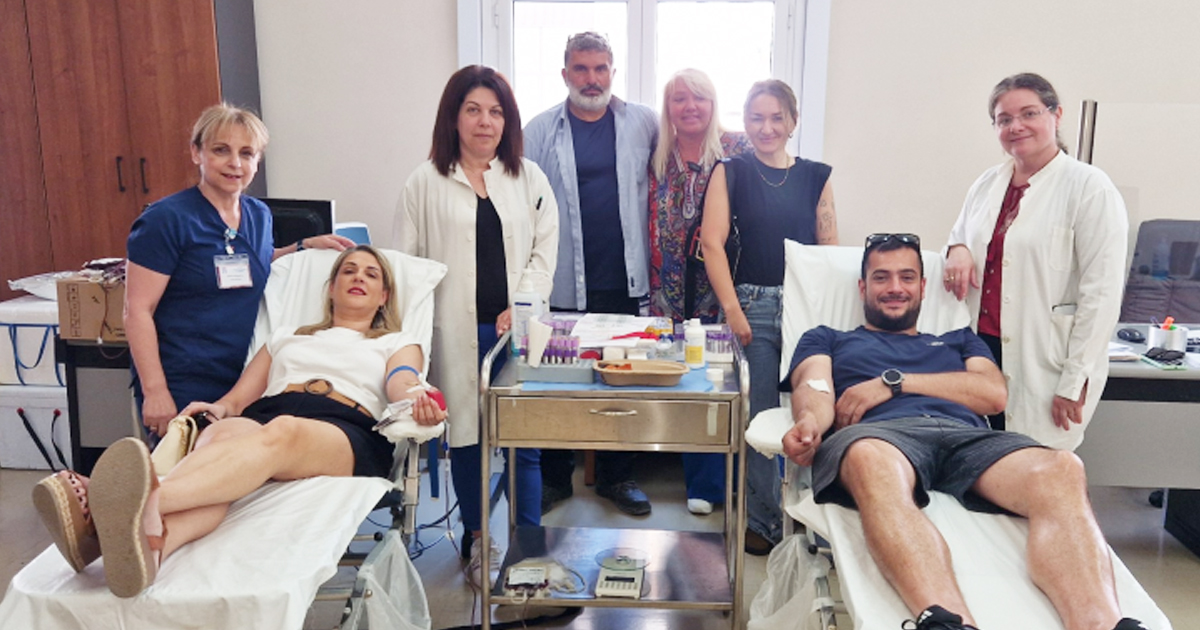 Με επιτυχία έγινε η αιμοδοσία στο Δίστομο