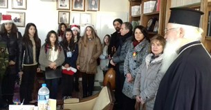 Το Μουσικό Σχολείο Λεβαδείας έψαλε τα Κάλαντα στον Σεβασμιώτατο Ποιμενάρχη μας κ. Γεώργιο