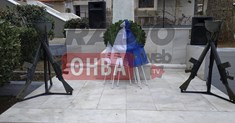 Η κατάθεση στεφάνων στο Ηρώο των Πεσόντων στη Θήβα